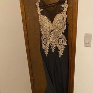 Black & Gold evening gown